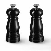Mini Salt and Pepper Mill Set 11 cm Black