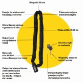 XRIDER XR00LC01 Chain Bicycle Lock 6x900mm