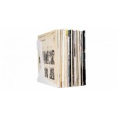 Vinyl record stand white