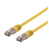 Patch cable U/ STP Cat6a LSZH 500MHz 0.5m yellow
