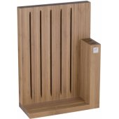 Knife block, bamboo, with 5 knives