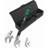 Wera 9530 torque wrench set for heat pumps, black/ green, 4-piece, with