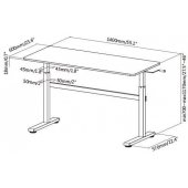 Manually Adjustable Sit-Stand Desk 1/ 1