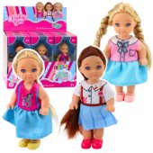 Kaibibi Mini Doll Long Hair Colorful Dress 12 cm Mix
