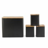 BW129001EU7 Toronto 4-Piece Bread Bin & Canister Set -