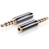 Audio adapter 2.5mm micro jack to 3.5mm mini jack Black