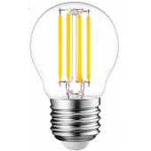 LED Филаментная лампа E27, G45, 4W, 520lm, 3000K, 360°
