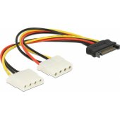 Cable SATA 15-pin Molex x2 0.2m