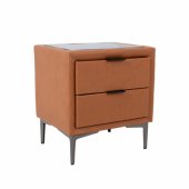Night stand LENA 50,5x41x54cm, cognac brown