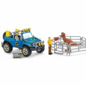 Schleich Off-road vehicle with dinosaur outpost, play figure