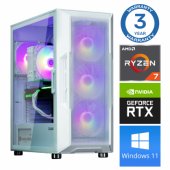 Ryzen 7 5700X 32GB 500SSD M.2 NVME RTX3050 6GB WIN11Pro White