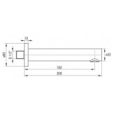 _7425159 Bath spout - 200 mm