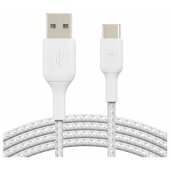 Boost Charge USB-C to USB-A 2m White