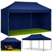 Express Garden Tent Catering Pavilion Navy Blue 3x6 M