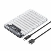 Disk Drive 2139U3-V1 2.5 HDD/ SSD SATA USB Micro-B Transparent