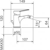Bidet Mixer Newpro 42011CS.CR