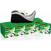3M Taśma samoprzylepna Scotch 19mmX33m krystaliczna 16szt+podajnik C60