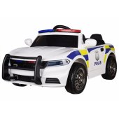 Police Electric Ride-On Car - White