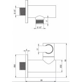 _7076170 Deante Wall-mounted shower spout - 400 mm