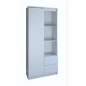 Topeshop Regał biurowy drzwi rs-80 BILY biel