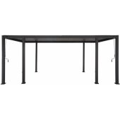 MIRADOR-111 with Louvered Walls 3x6m Dark Gray