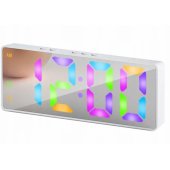 LED Alarm Clock White