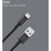 S9M USB A and Micro USB 2.1A Black