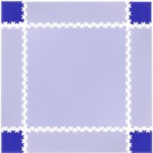 Corner Pieces for Puzzle Mat Simple Blue 4 Pcs.