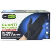 Disposable Gloves 100pcs S Black