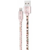 Graffiti USB to Lightning Cable 3A 1m Pink