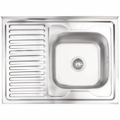 Kitchen sink 800x600x0.6mm right surface with siphon