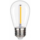 LED Диммируемая филаментная лампа E27, S14, 1W, 100lm, 2700K, 360