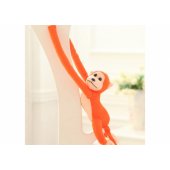 Plush Monkey Mascot with Sound, Orange 80 cm