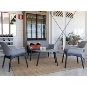 Luxor Lounge Set Light Grey/ Grey