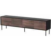 CORTINA 4D 200x40x55 Black/ Walnut