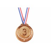 Bronze Medal First Place Prize Trophy Zinc 6.5cm