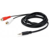 Jack 3.5mm to 2x RCA 2.5 m Black (147093)