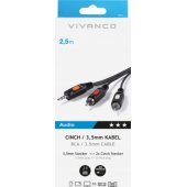 Cable 3.5mm - 2xRCA 2.5m (46031)