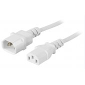Power cord IEC C13 - IEC C14 2m white