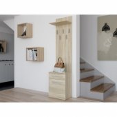 Topeshop WIESZAK SZAFKA NA BUTY DUO DĄB SONOMA