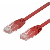 Patch cable U/ UTP Cat6 LSZH 250MHz 0.3m red
