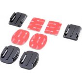 Adhesive Mounts 4 pcs. 3m For Gopro Hero 7 6 5 4 3+ 3 2/ Sjcam