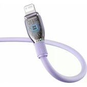 Fast charging cable Gem USB A - Lightning 2.4A 2m Purple