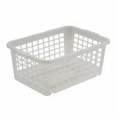 Basket Fred White 25x17x10cm