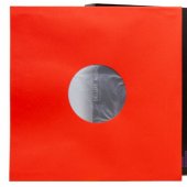 LP VINYL INNER SLEEVES 12", 25 pcs.Red