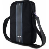 Nylon Blue Stripe 8" Black