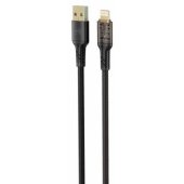 Data Cable USB to Lightning 2.4A 1m Black