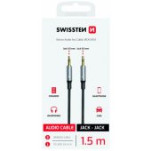 Textile Aux Audio Cable 1.5m Black
