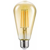 LED Филаментная лампа E27, ST64, 8W, 960lm, 3000K, 360°, amber