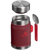 The Legendary Food Jar + Spork 0,4L Dark Red